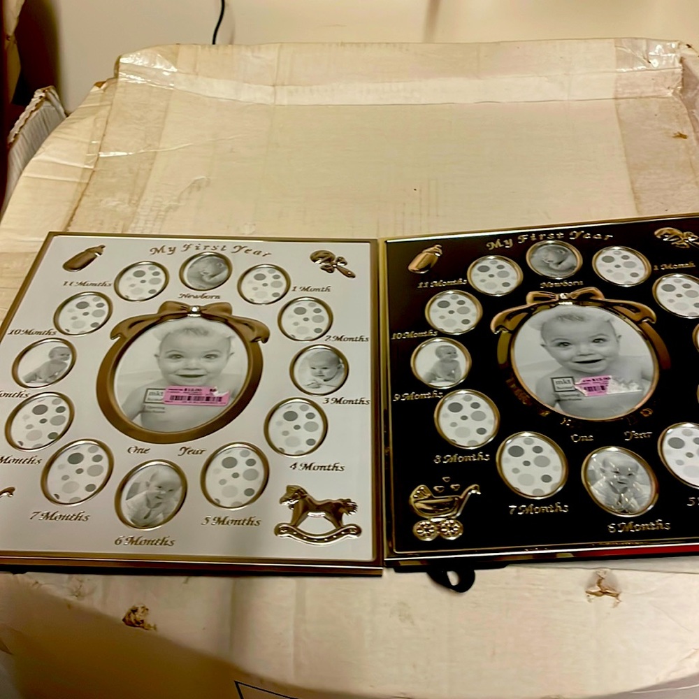 Set of baby 1st year frames